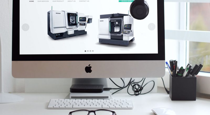 Homepage layout desktop view - AB Hydraulic Company Profile Website Development