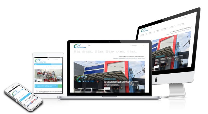 Homepage layout all view - AHL Frozenfish Company Profile Website Development