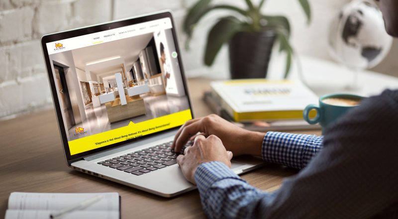 Homepage layout desktop view - Karya Modern Group Company Profile & Ecommerce Website Development